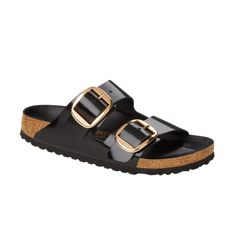 Birkenstock Arizona Big Buckle High Shine Black Natural Leather Patent