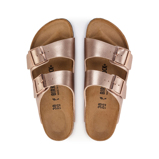 Birkenstock Arizona Copper Birko-Flor top view