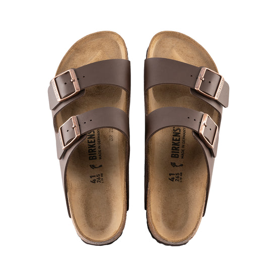 Birkenstock Arizona Dark Brown Birko-Flor top view