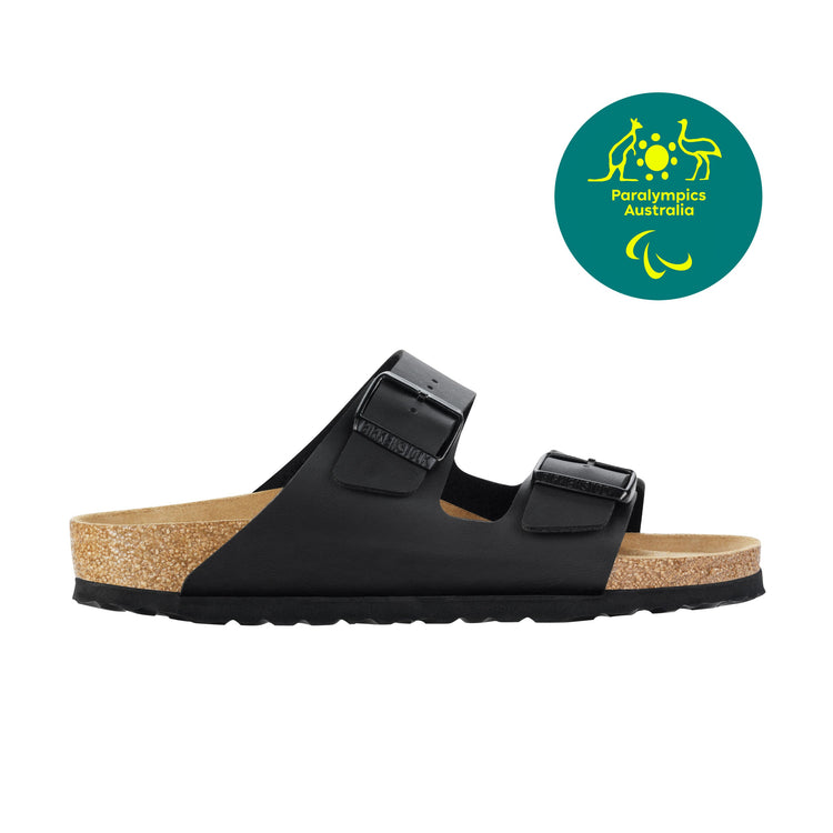 Birkenstock Arizona Black Birko-Flor side view