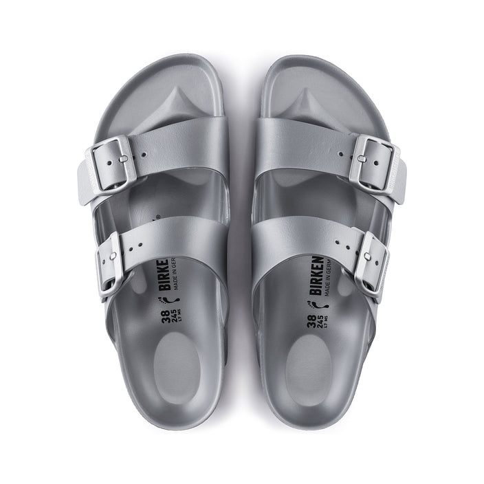 Birkenstock Arizona EVA Metallic Silver top view