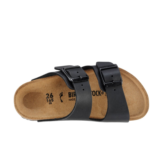 Birkenstock Arizona Kids Black Birko-Flor top view