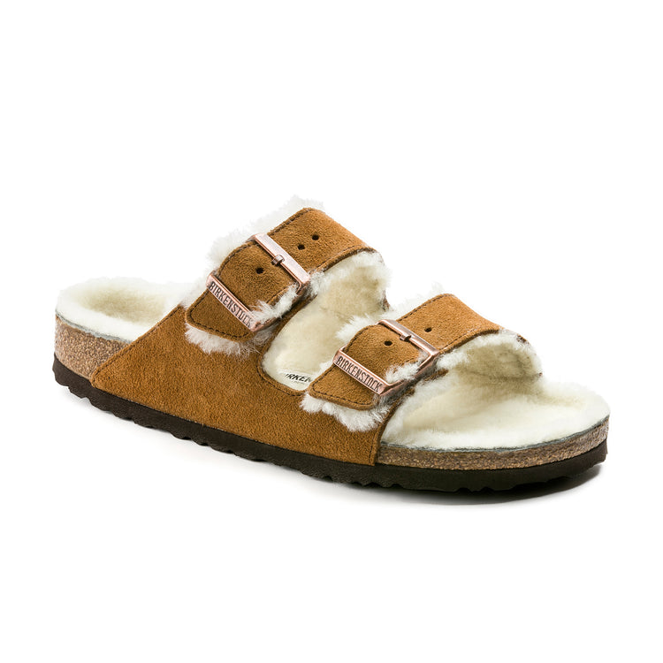 Birkenstock Arizona Mink Suede Leather/Shearling 