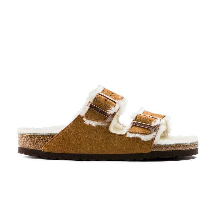 Birkenstock Arizona Mink Suede Leather/Shearling side view