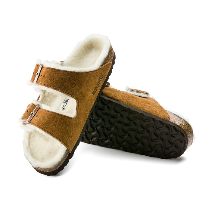 Birkenstock Arizona Mink Suede Leather/Shearling sole view