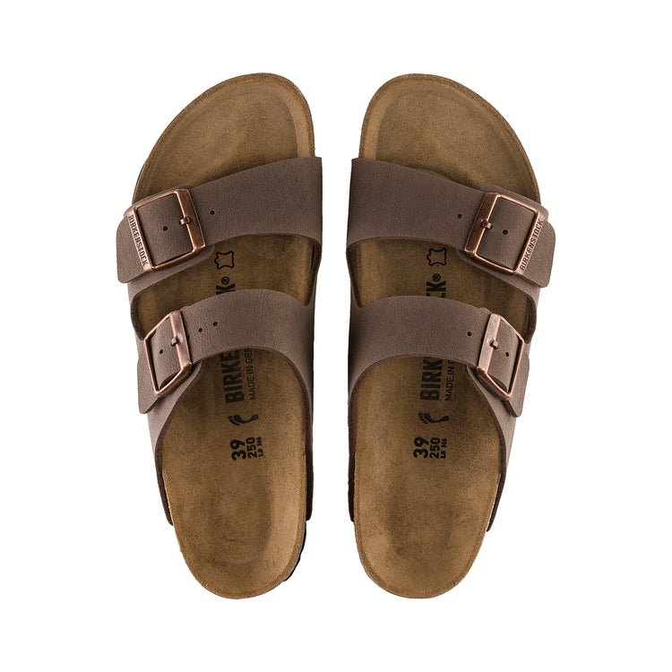 Birkenstock Arizona Mocca BirkiBuc top view