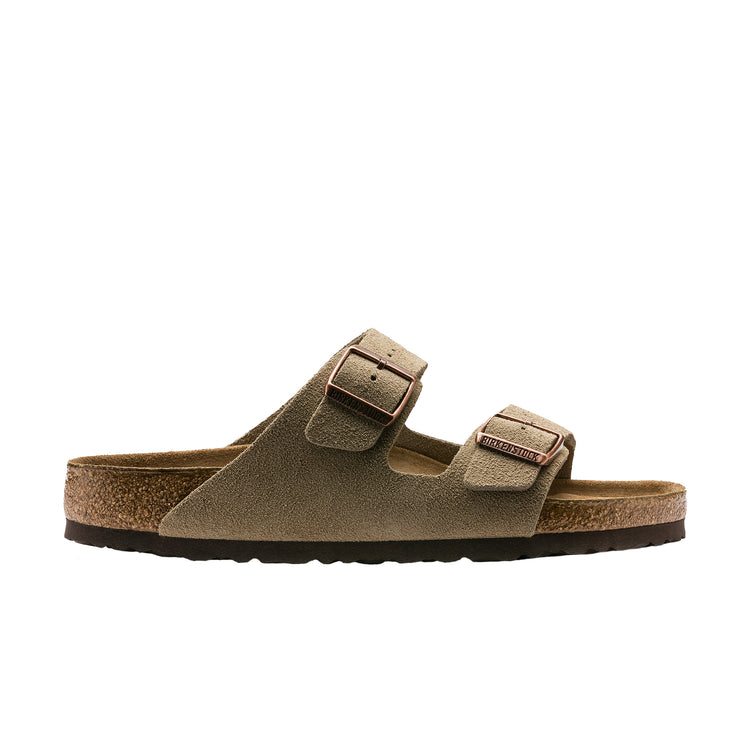 Birkenstock Arizona SFB Taupe Suede Leather side view