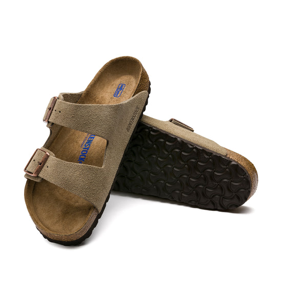 Birkenstock Arizona SFB Taupe Suede Leather sole view