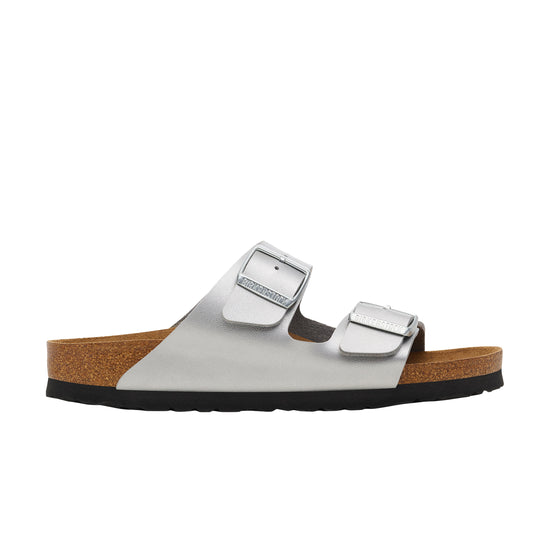 Birkenstock Arizona Silver Birko-Flor side view