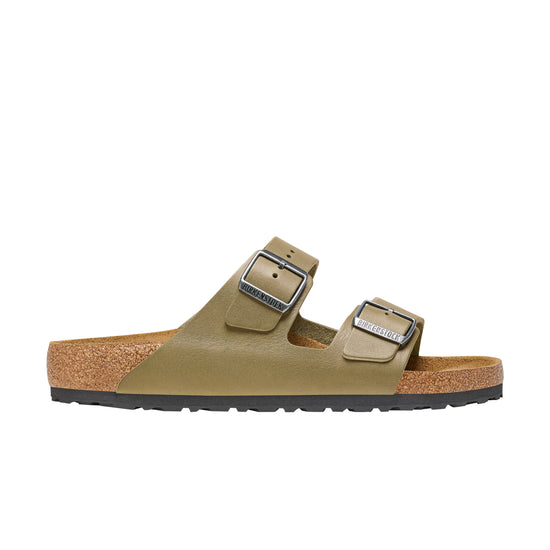 Birkenstock Arizona Smooth Leather Faded Khaki side view