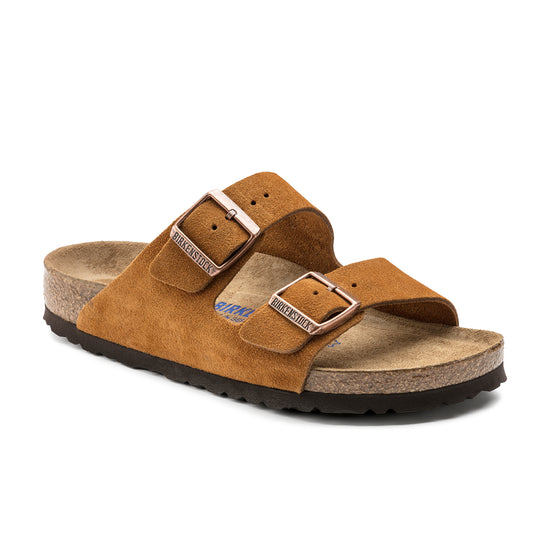 Birkenstock Arizona Soft Footbed Mink Suede Leather 