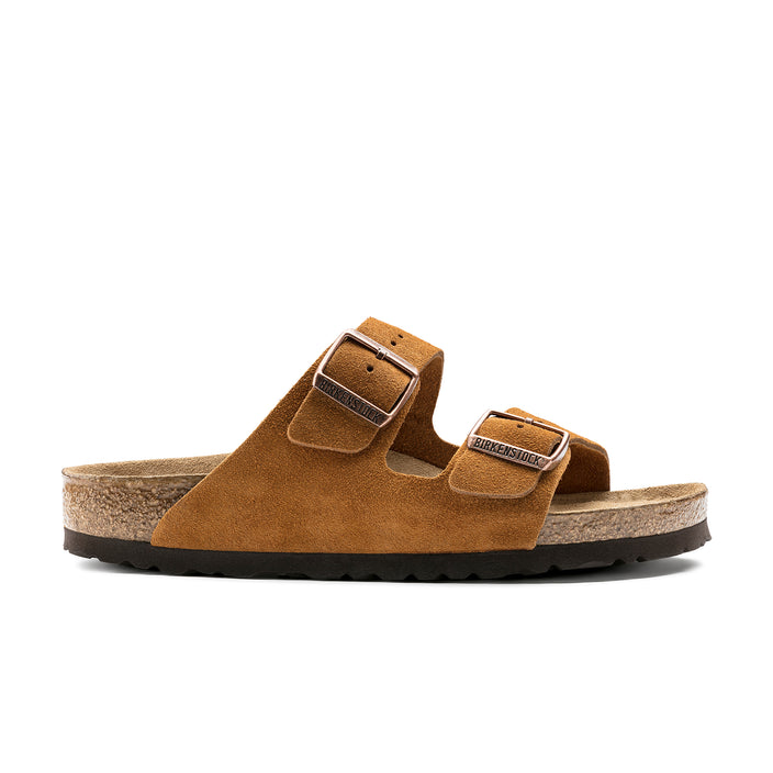 Birkenstock Arizona Soft Footbed Mink Suede Leather side view