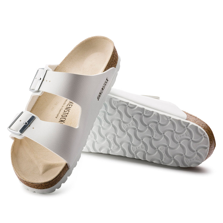 Birkenstock Arizona Birko-Flor White top view