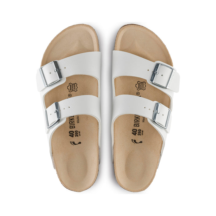 Birkenstock Arizona Birko-Flor White top view