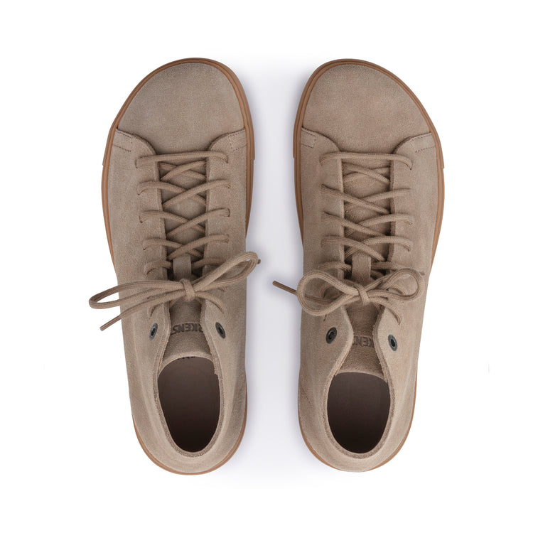 Birkenstock Bend Mid Taupe Suede Leather top view