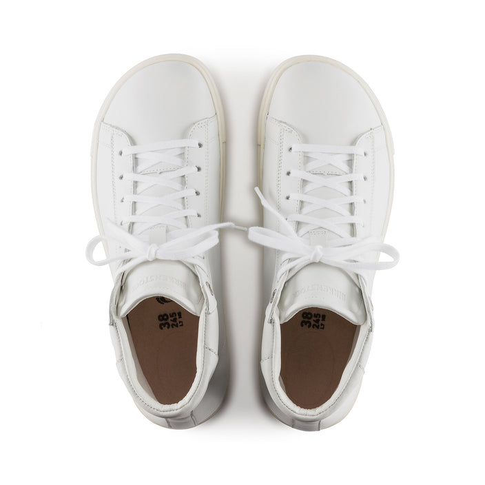 Birkenstock Bend Mid White Smooth Leather top view