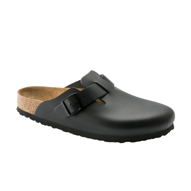 Birkenstock Boston Black Smooth Leather 