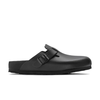 Birkenstock Boston Exquisite Smooth Leather Black side view