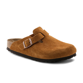 Birkenstock Boston SFB Mink Suede Leather 