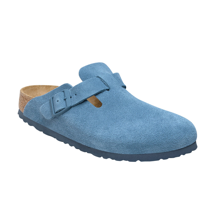 Birkenstock Boston SFB Suede Leather Elemental Blue