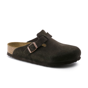 Birkenstock Boston Soft Footbed Mocca Suede Leather 