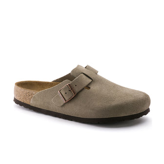 Birkenstock Boston SFB Taupe Suede Leather 