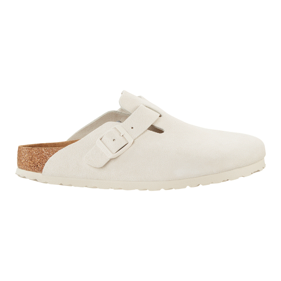 Birkenstock boston best sale white suede