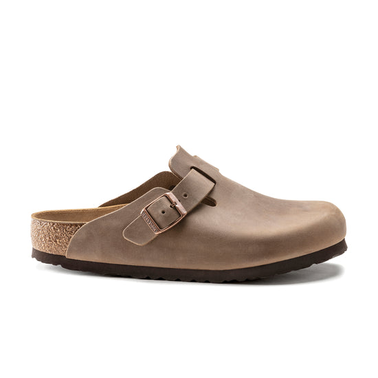 Birkenstock Boston Tabacco Brown Oiled Leather side view