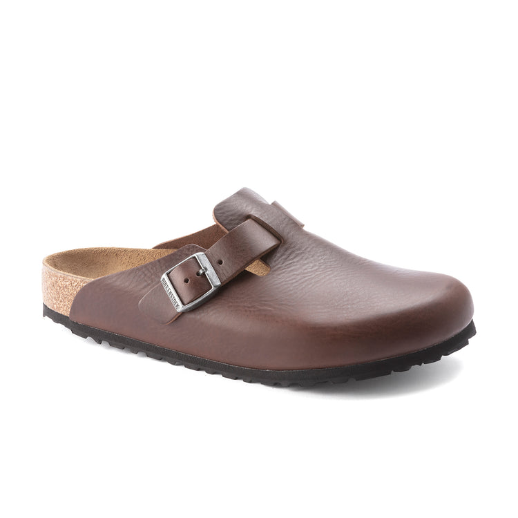 Birkenstock Boston Vintage Wood Roast Natural Leather