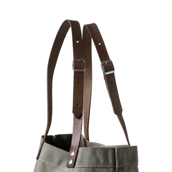 cologne bag large canvas olive green detail 2 1007814