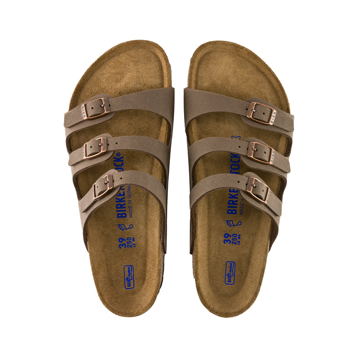 Birkenstock Florida Soft Footbed Mocca BirkiBuc top view