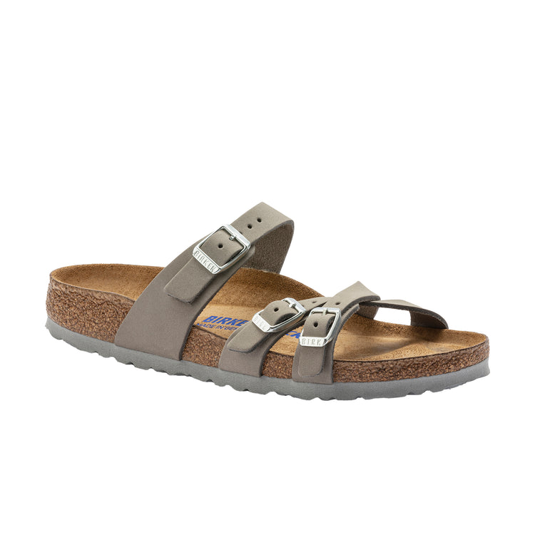 Birkenstock Franca Soft Footbed Nubuck Leather Dove Grey