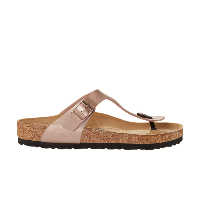 Birkenstock Gizeh Metallic Copper Birko-Flor side view