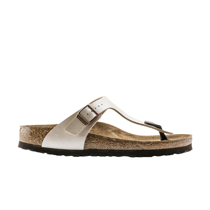 Birkenstock Gizeh Graceful Pearl White Birko-Flor side view