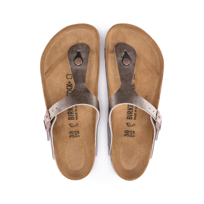 Birkenstock Gizeh Graceful Taupe Birko-Flor top view