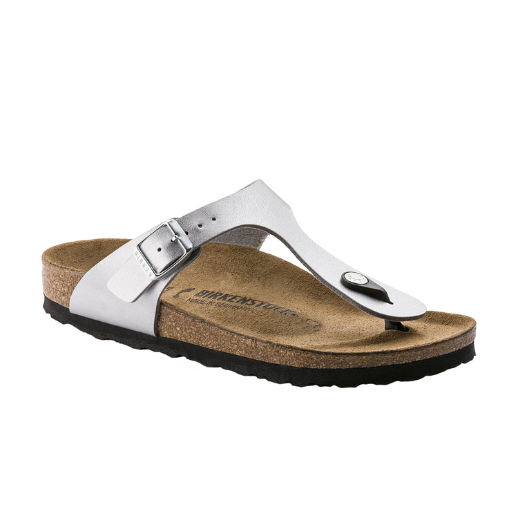 Birkenstock Gizeh Silver Birko-Flor 