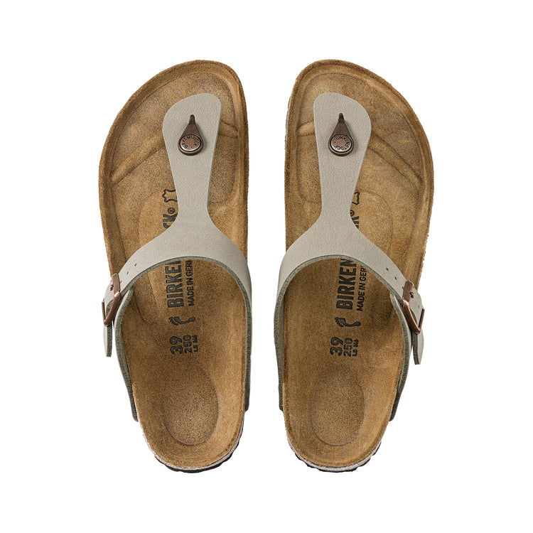 Birkenstock Gizeh Stone BirkiBuc top view