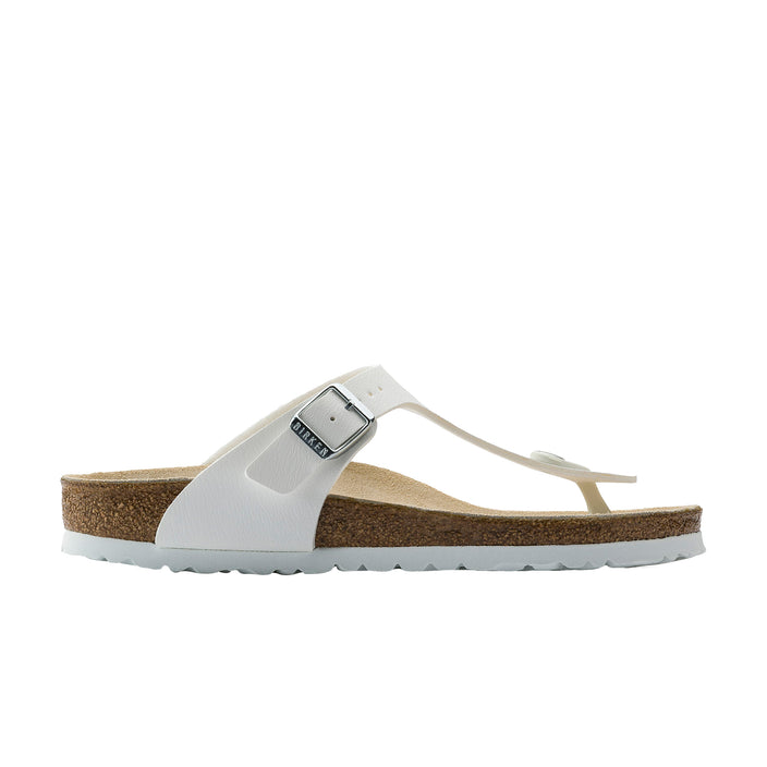 Birkenstock Gizeh White Birko-Flor side view