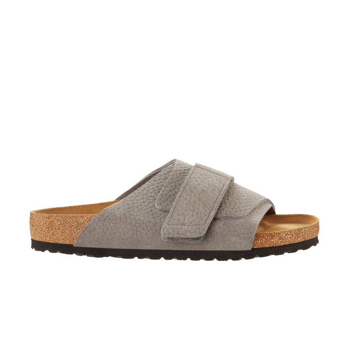 Birkenstock Kyoto Nubuck Leather Desert Buck Whale Grey side view