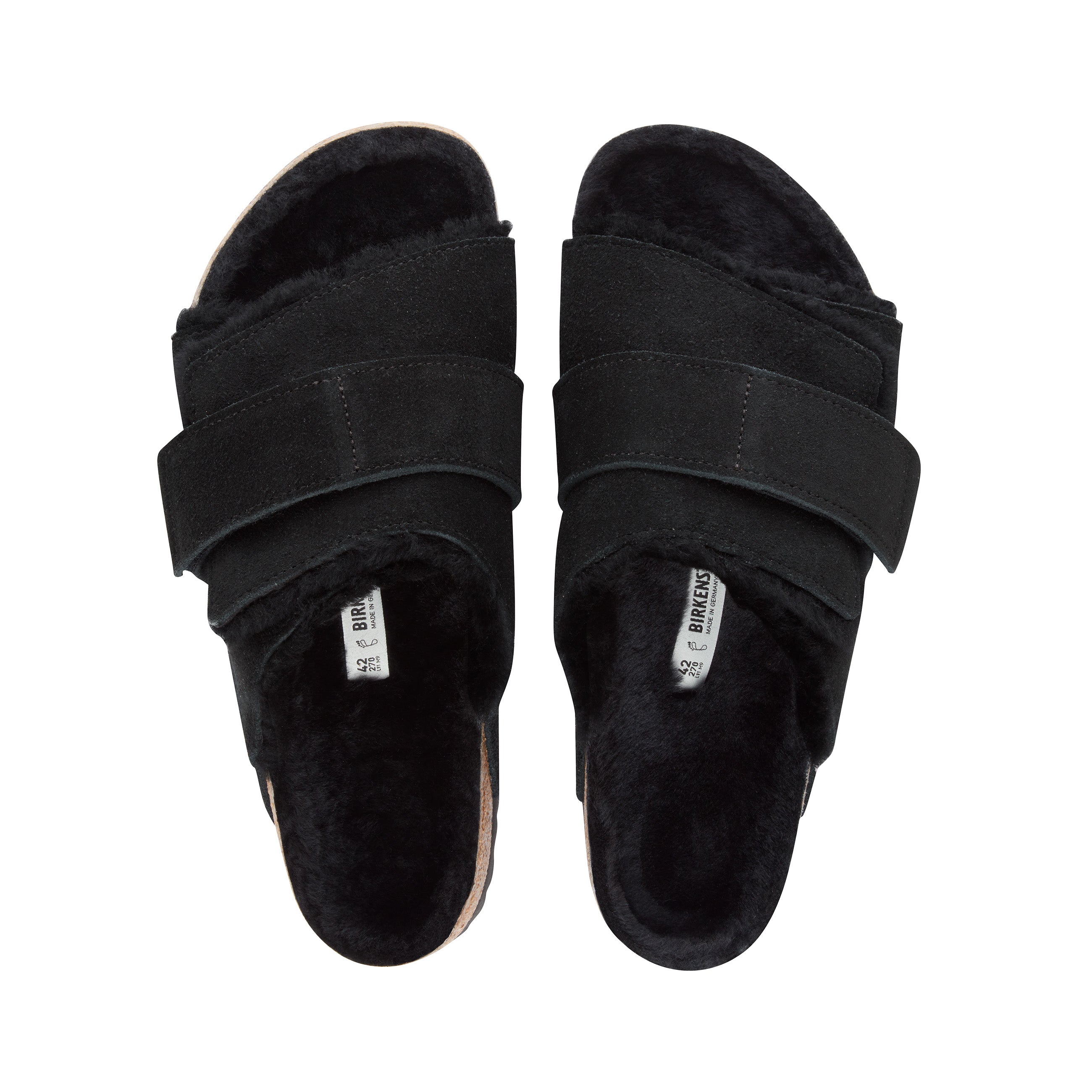 Kyoto Shearling Black Suede Leather/Shearling