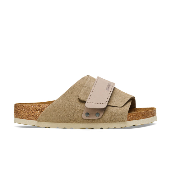 Birkenstock Kyoto Taupe Suede/Nubuck Leather side view