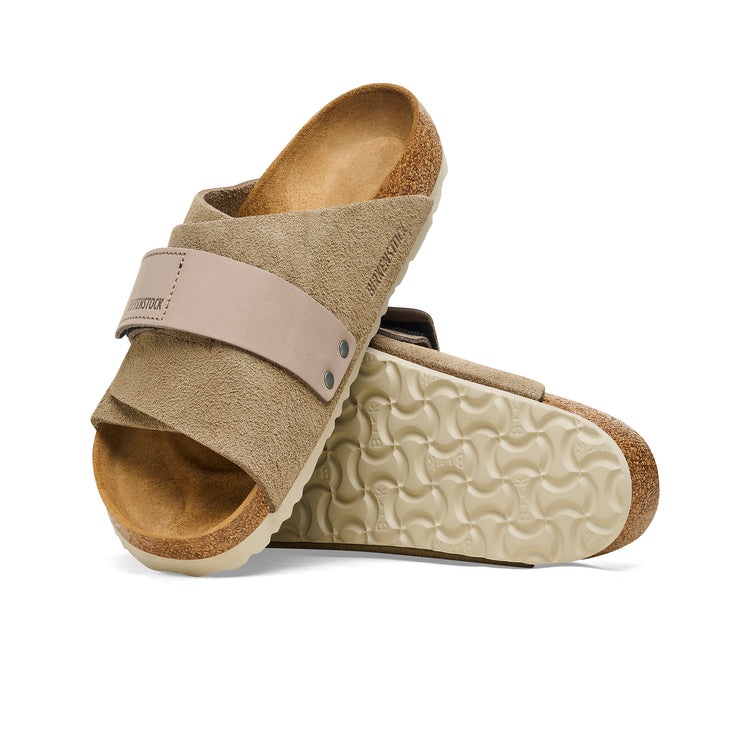 Birkenstock Kyoto Taupe Suede/Nubuck Leather sole view