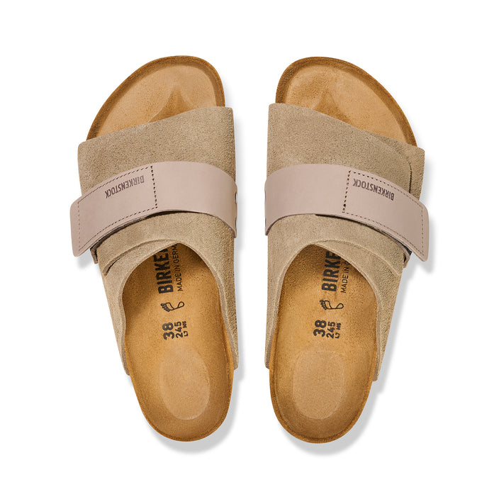 Birkenstock Kyoto Taupe Suede/Nubuck Leather top view