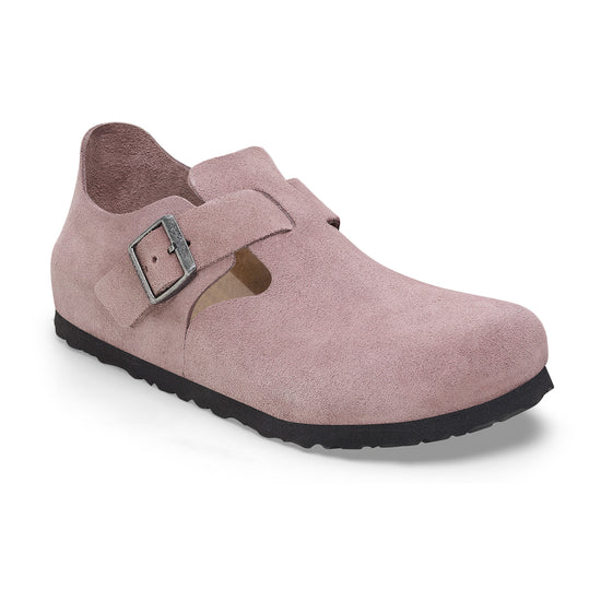 Birkenstock London Faded Purple Suede Leather