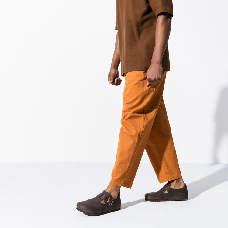 Birkenstock London Habana Oiled Leather on male model