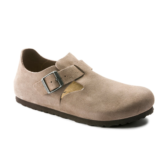 Birkenstock London Taupe Suede Leather