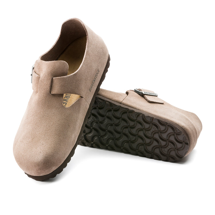 Birkenstock London Taupe Suede Leather sole view