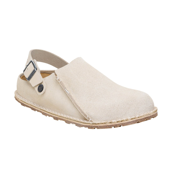 Birkenstock Lutry Eggshell Suede Leather 