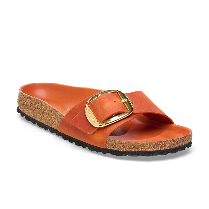 Birkenstock Madrid Big Buckle Burnt Orange Oiled Leather 