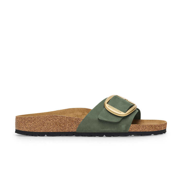 Birkenstock Madrid Big Buckle Thyme Nubuck Leather side view